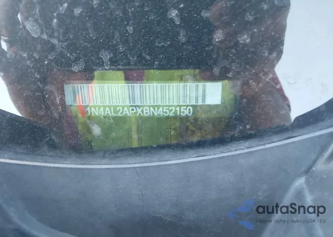 2011 Nissan Altima 2.5 S z USA, uszkodzony, nr VIN 1N4AL2APXBN452150